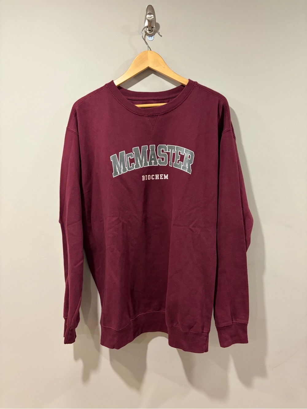 McMaster University MAC BioChem Hamilton Crewneck Sweater